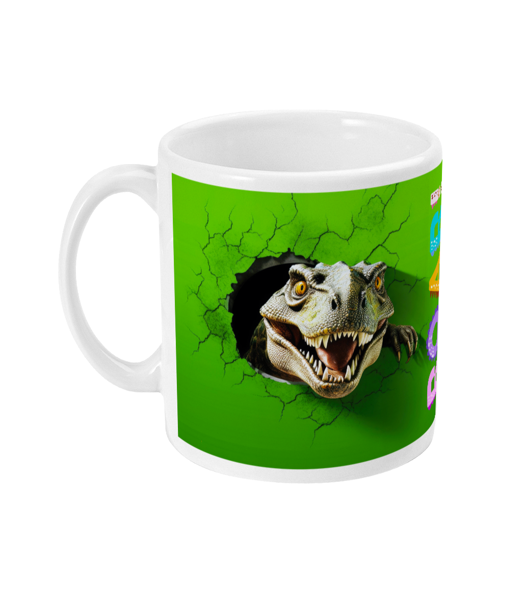 Hungry Dino 30 printed 11oz Mug